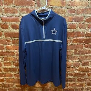 Dallas Cowboy’s XL Navy Quarter-Zip Long Sleeve